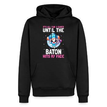 Stocktanz Design für Stabtänzerin - Männer Premium Bio Hoodie - Schwarz - Vorne - Nico (187cm)