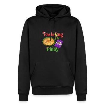 Paskong Pinoy Weihnachtsdesign für Filipinos - Männer Premium Bio Hoodie - Schwarz - Vorne - Nico (187cm)