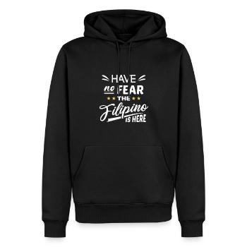 Fortes blagues philippines pour les philippins - Sweat à capuche Premium bio Homme - noir - Devant - Nico (187cm)