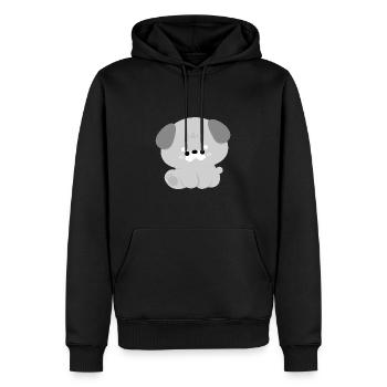 Cute Schnauzer - Men’s Premium Organic Hoodie - black - Front - Nico (187cm)