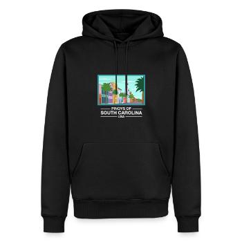 Conception Fil-Am en Caroline du Sud pour Proud Pinoys - Sweat à capuche Premium bio Homme - noir - Devant - Nico (187cm)