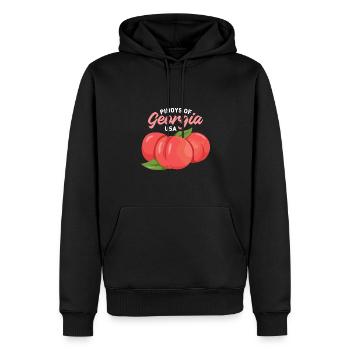 Georgia Fil-Am Design für stolze Pinoys - Männer Premium Bio Hoodie - Schwarz - Vorne - Nico (187cm)