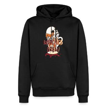 Witches brew witch brew Halloween skull skull - Men’s Premium Organic Hoodie - black - Front - Nico (187cm)