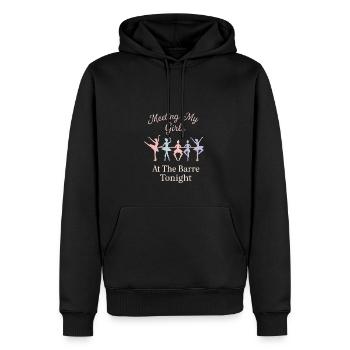 Treffen mit meinen Mädchen an der Barre heute - Männer Premium Bio Hoodie - Schwarz - Vorne - Nico (187cm)