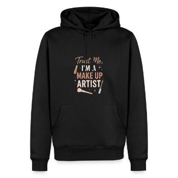 Vertrauen Sie mir, ich bin ein Make-up-Künstler - Männer Premium Bio Hoodie - Schwarz - Vorne - Nico (187cm)