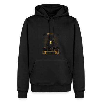 Wer Hopfen Säht Wird Bier Ernten Jesus Bierbrauer - Männer Premium Bio Hoodie - Schwarz - Vorne - Nico (187cm)