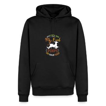 My Food Poops On Your Food - Männer Premium Bio Hoodie - Schwarz - Vorne - Nico (187cm)
