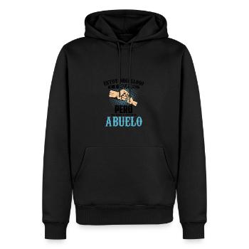 Orgulloso De Muchas Cosas, Nada Supera De Ser - Sweat à capuche Premium bio Homme - noir - Devant - Nico (187cm)