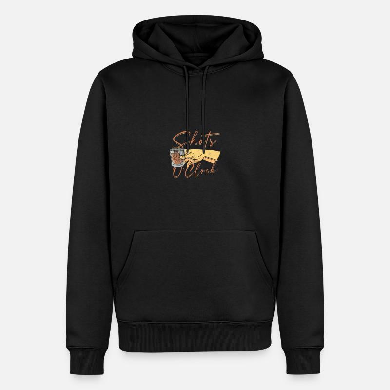 Coups d’horloge - tequila - Sweat à capuche Premium bio Homme - noir