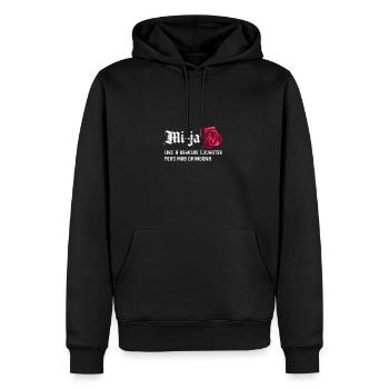 Mi Ja Like A Regular Daughter Pero Mas Chingona - - Männer Premium Bio Hoodie - Schwarz - Vorne - Nico (187cm)