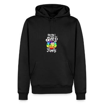 Ich bin das Regenbogenschaf in der Familie - lgbtq Verbündeter - Männer Premium Bio Hoodie - Schwarz - Vorne - Nico (187cm)