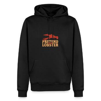 Prétendez que je suis un homard - crustacés - Sweat à capuche Premium bio Homme - noir - Devant - Nico (187cm)