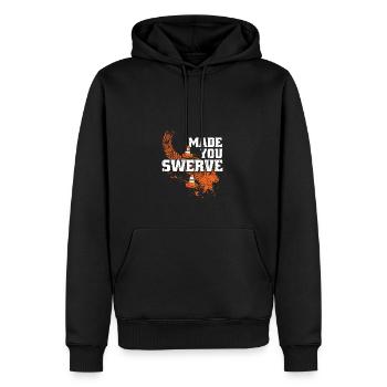 Made You Swerve - racing - Men’s Premium Organic Hoodie - black - Front - Nico (187cm)
