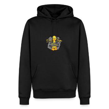 Duck Tape - caneton - Sweat à capuche Premium bio Homme - noir - Devant - Nico (187cm)