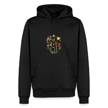 Harm Reduction Save Lives - treated - Men’s Premium Organic Hoodie - black - Front - Nico (187cm)