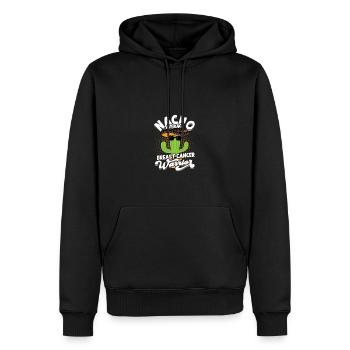 Nacho Average Breast Cancer Warrior - guacamole - Sweat à capuche Premium bio Homme - noir - Devant - Nico (187cm)