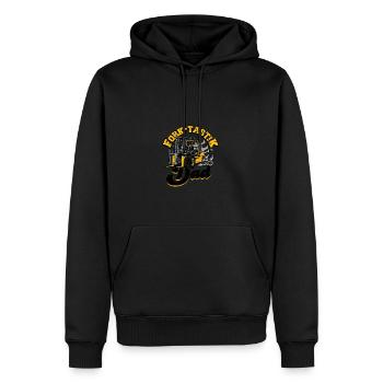 Fork-Tastik Dad - chariot élévateur - Sweat à capuche Premium bio Homme - noir - Devant - Nico (187cm)
