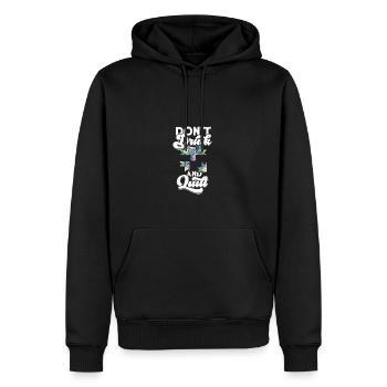 Don’t drink and quilt - quilter - Men’s Premium Organic Hoodie - black - Front - Nico (187cm)