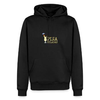 Mir wurde gesagt, dass es Pina Coladas - Wodka geben würde - Männer Premium Bio Hoodie - Schwarz - Vorne - Nico (187cm)
