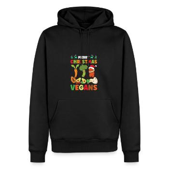 Vegan Live, Lebensstil Lifestyle, Frohe - Männer Premium Bio Hoodie - Schwarz - Vorne - Nico (187cm)