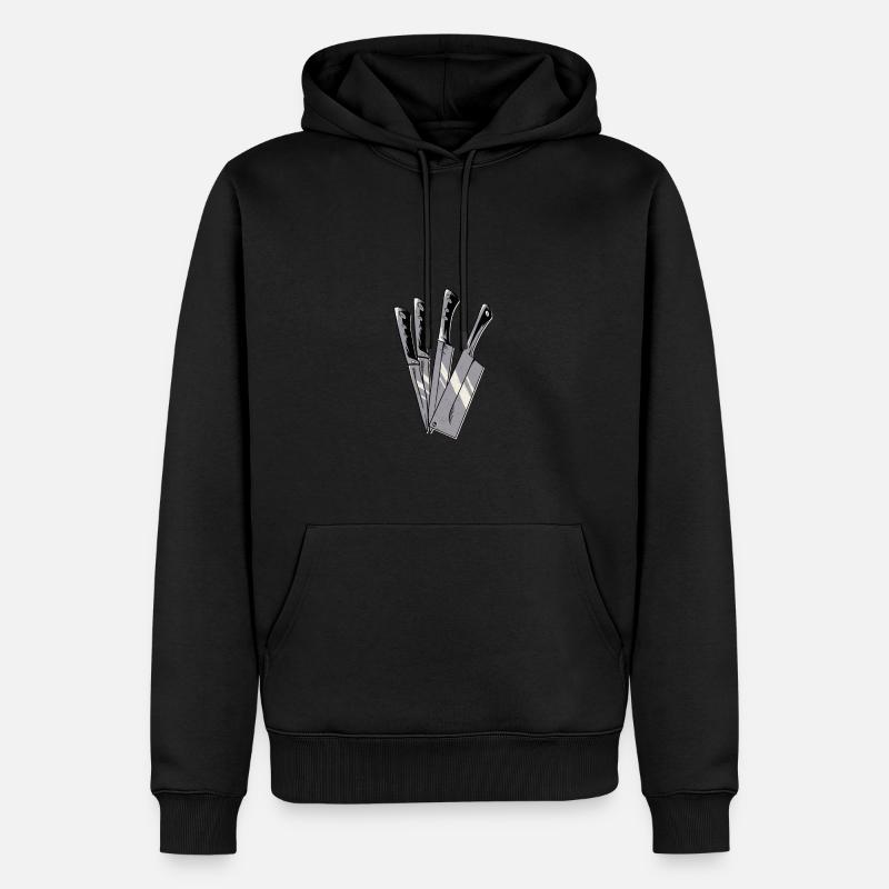 Küchenmesser - Messer - Männer Premium Bio Hoodie - Schwarz