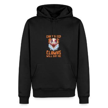 Kann nicht schlafen Clowns fressen mich - Clowns - Männer Premium Bio Hoodie - Schwarz - Vorne - Nico (187cm)