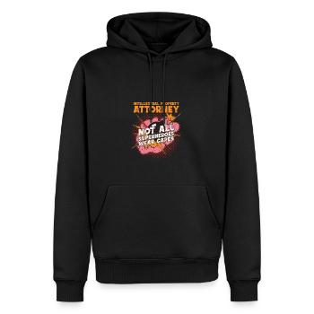 Intelectual Property Attorney Nicht alle Superhelden - Männer Premium Bio Hoodie - Schwarz - Vorne - Nico (187cm)