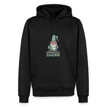 Der tanzende Gnom - Halloween - Männer Premium Bio Hoodie - Schwarz - Vorne - Nico (187cm)