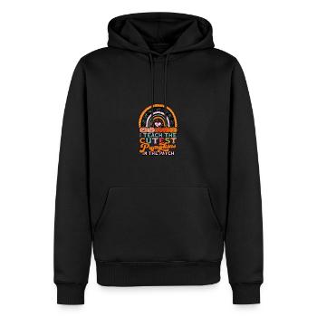 I teach the cutest pumpkins in the patch - pumpkin - Men’s Premium Organic Hoodie - black - Front - Nico (187cm)