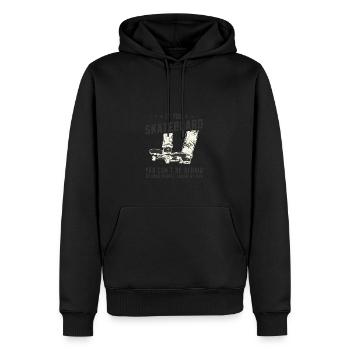 Si vous faites du skateboard, vous ne pouvez pas avoir peur d’avoir - Sweat à capuche Premium bio Homme - noir - Devant - Nico (187cm)