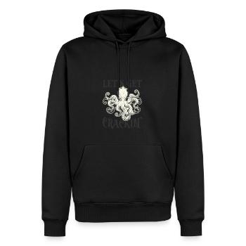 Let's get crackin' - Ozean - Männer Premium Bio Hoodie - Schwarz - Vorne - Nico (187cm)