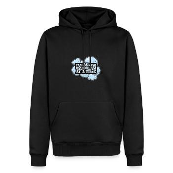 Fantasizing one dream at a time - fantasize - Men’s Premium Organic Hoodie - black - Front - Nico (187cm)