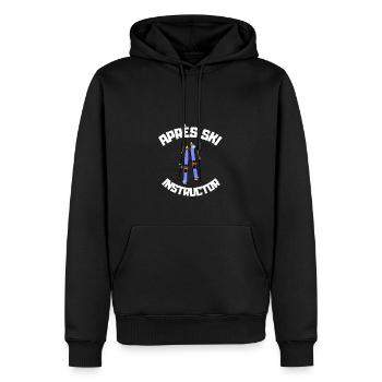 Moniteur d’après-ski - Sweat à capuche Premium bio Homme - noir - Devant - Nico (187cm)