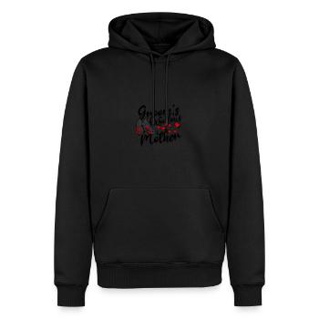 Grooms fabelhafte Mutter - Ehemann - Männer Premium Bio Hoodie - Schwarz - Vorne - Nico (187cm)