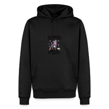 Coiffeur le jour Sorcière la nuit - coiffeur - Sweat à capuche Premium bio Homme - noir - Devant - Nico (187cm)