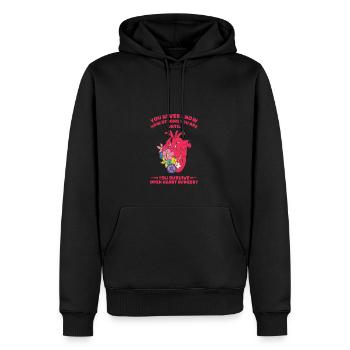 Vous ne savez jamais à quel point vous êtes fort jusqu’à ce que vous - Sweat à capuche Premium bio Homme - noir - Devant - Nico (187cm)