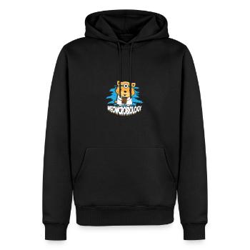Meowcrobiology - laboratoire médical - Sweat à capuche Premium bio Homme - noir - Devant - Nico (187cm)