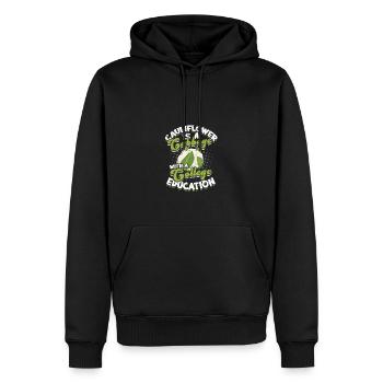 Despite the gardener's best intentions, Nature - Men’s Premium Organic Hoodie - black - Front - Nico (187cm)
