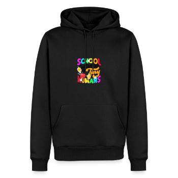 Schulhüter von winzigen Menschen - Hausarbeit - Männer Premium Bio Hoodie - Schwarz - Vorne - Nico (187cm)
