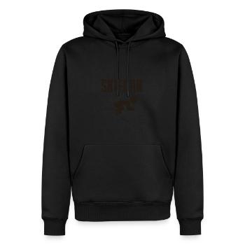 Skifoan - Männer Premium Bio Hoodie - Schwarz - Vorne - Nico (187cm)