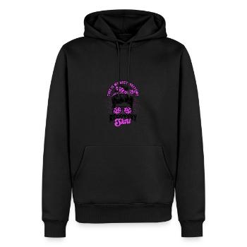 This is my hysterectomy recovery shirt - recovery - Men’s Premium Organic Hoodie - black - Front - Nico (187cm)