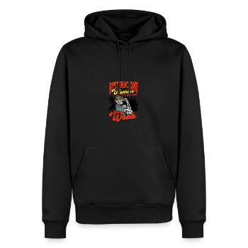 Hysterectomy Warrior It's not for the weak - - Men’s Premium Organic Hoodie - black - Front - Nico (187cm)