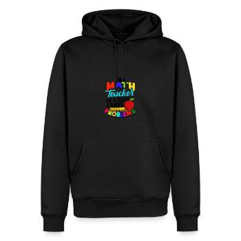 Je suis professeur de maths bien sûr j’ai des problèmes - - Sweat à capuche Premium bio Homme - noir - Devant - Nico (187cm)