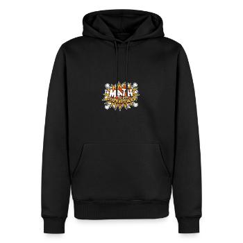 Les maths sont mon superpouvoir - superpouvoir - Sweat à capuche Premium bio Homme - noir - Devant - Nico (187cm)