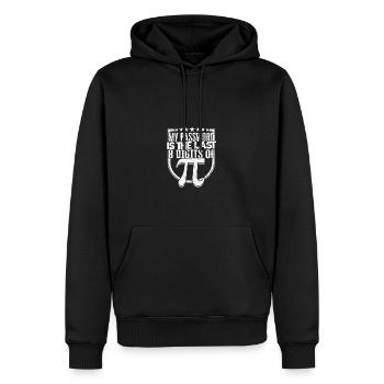 Mon mot de passe est les 8 derniers chiffres de pi - math - Sweat à capuche Premium bio Homme - noir - Devant - Nico (187cm)
