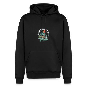 Parfois, je mouille mes plantes - jardinage - Sweat à capuche Premium bio Homme - noir - Devant - Nico (187cm)