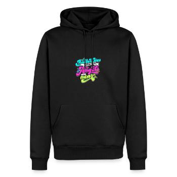 Psychedelic Research Volunteer - psychedelic - Men’s Premium Organic Hoodie - black - Front - Nico (187cm)