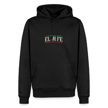 Metal sphynx cat - cat - Men’s Premium Organic Hoodie - black - Front - Nico (187cm)