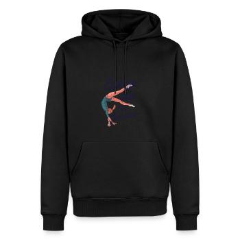 Chaque jour, je suis tumblin' - tumbling - Sweat à capuche Premium bio Homme - noir - Devant - Nico (187cm)