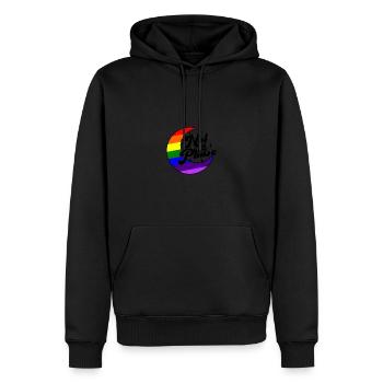 Keine Phase - trans - Männer Premium Bio Hoodie - Schwarz - Vorne - Nico (187cm)